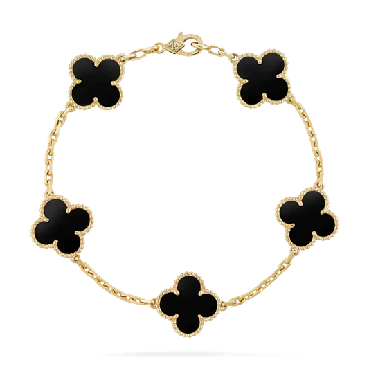FLORAL BEAUTY BRACELET | BLACK