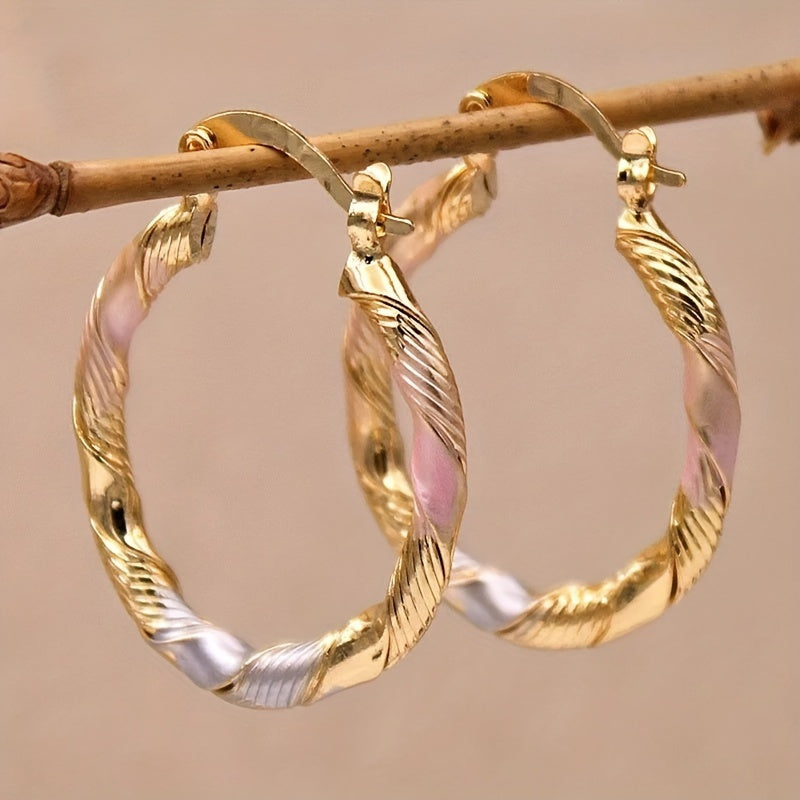 Vintage Round Hoop Earrings