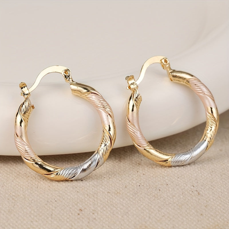 Vintage Round Hoop Earrings