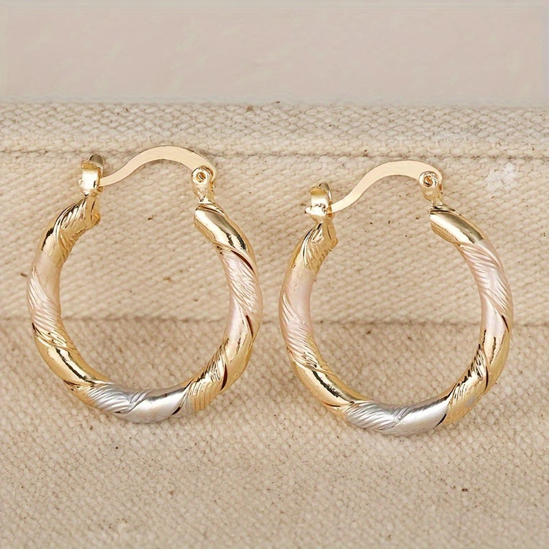 Vintage Round Hoop Earrings