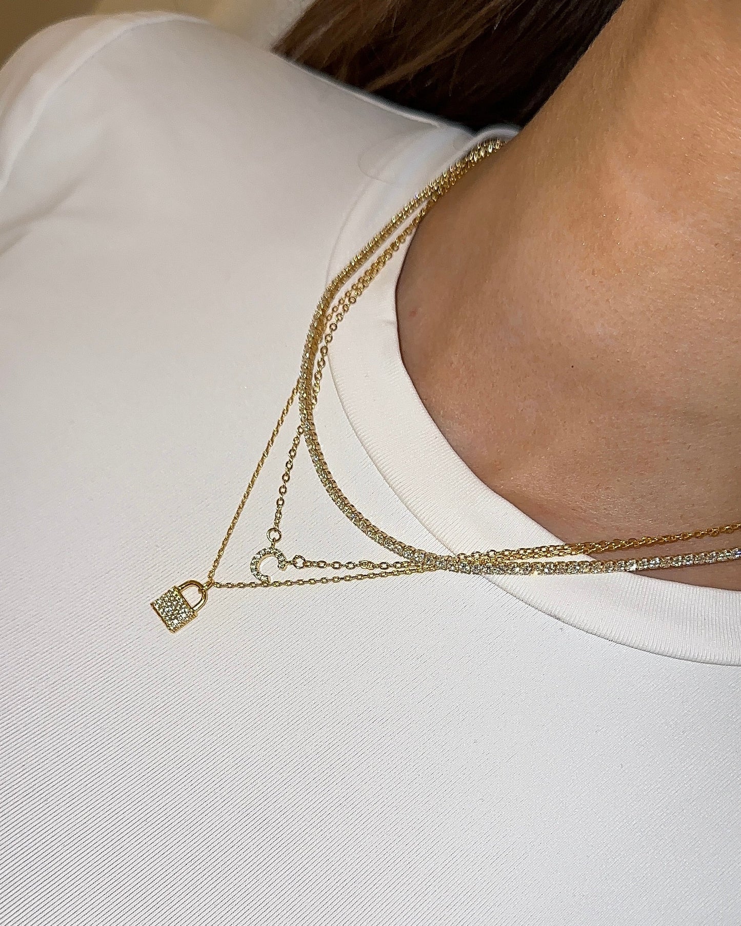 LETTER NECKLACE | GOLD