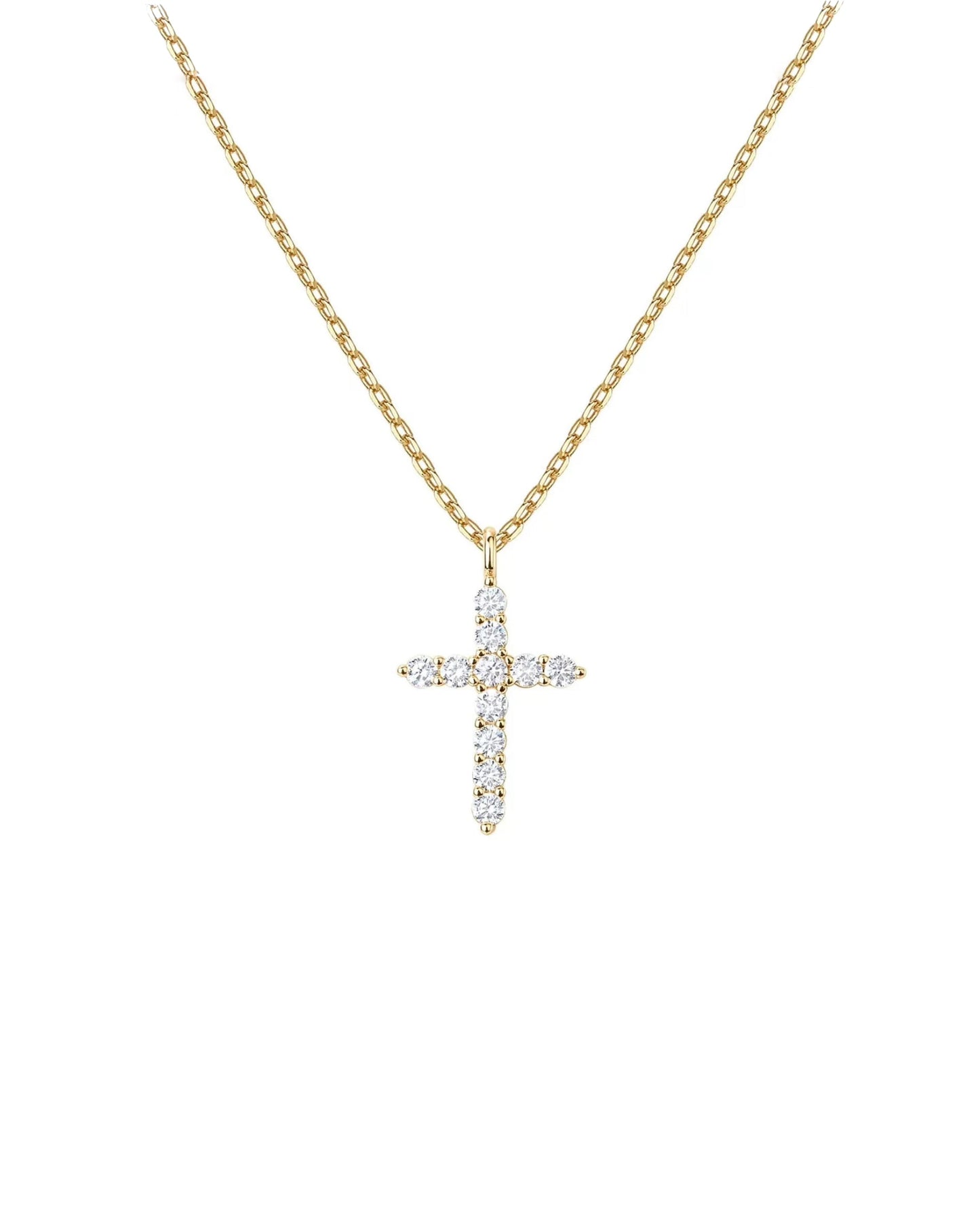 CROSS NECKLACE | GOLD